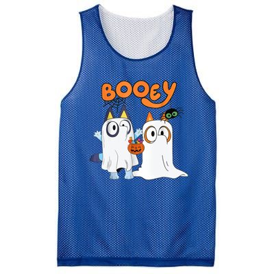 Spooky Season Funny Ghost Booey Halloween Mesh Reversible Basketball Jersey Tank