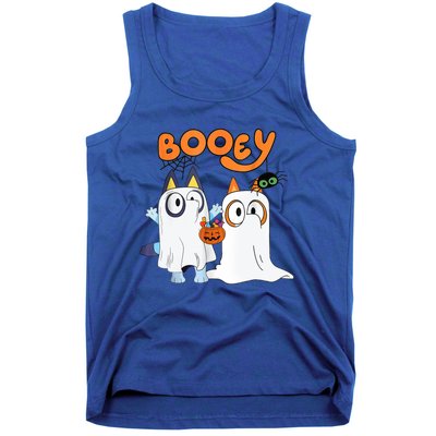 Spooky Season Funny Ghost Booey Halloween Tank Top