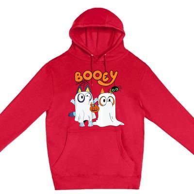 Spooky Season Funny Ghost Booey Halloween Premium Pullover Hoodie