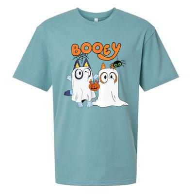 Spooky Season Funny Ghost Booey Halloween Sueded Cloud Jersey T-Shirt