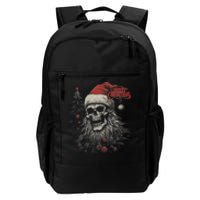 Skeleton Skull Funny Merry Christmas Santa Matching Family Daily Commute Backpack