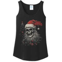 Skeleton Skull Funny Merry Christmas Santa Matching Family Ladies Essential Tank