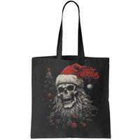 Skeleton Skull Funny Merry Christmas Santa Matching Family Tote Bag