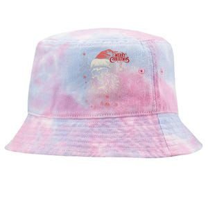 Skeleton Skull Funny Merry Christmas Santa Matching Family Tie-Dyed Bucket Hat