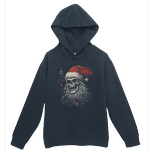 Skeleton Skull Funny Merry Christmas Santa Matching Family Urban Pullover Hoodie