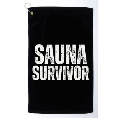 Sauna Survivor Funny For Infrared Sauna Lovers Golf Towel