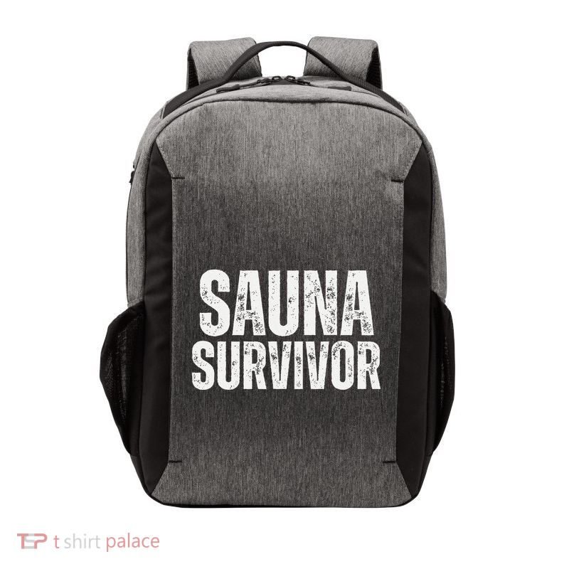 Sauna Survivor Funny For Infrared Sauna Lovers Vector Backpack