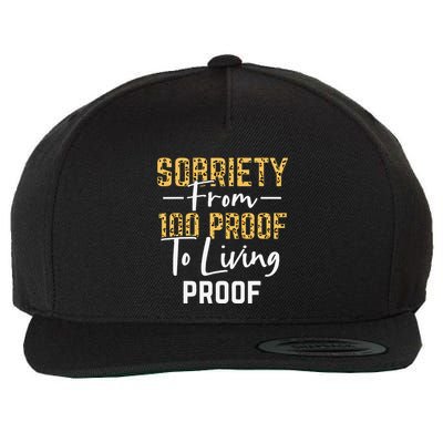 Sober Sobriety Form 100 Proof To Living Proof Sobriety Aa Na Wool Snapback Cap