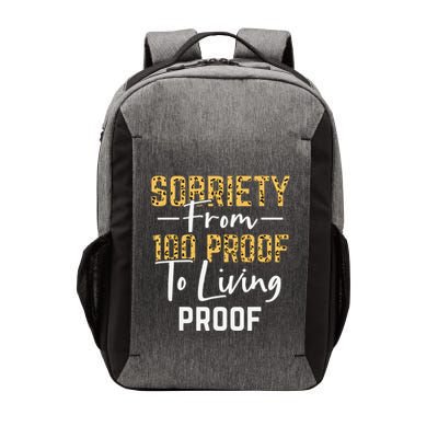 Sober Sobriety Form 100 Proof To Living Proof Sobriety Aa Na Vector Backpack