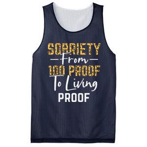 Sober Sobriety Form 100 Proof To Living Proof Sobriety Aa Na Mesh Reversible Basketball Jersey Tank