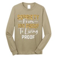 Sober Sobriety Form 100 Proof To Living Proof Sobriety Aa Na Long Sleeve Shirt