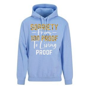 Sober Sobriety Form 100 Proof To Living Proof Sobriety Aa Na Unisex Surf Hoodie