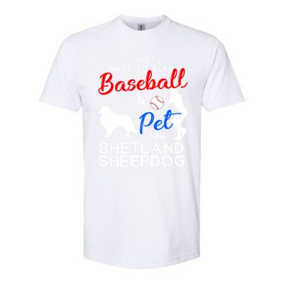 Shetland Sheepdog Funny Baseball Dog Owner Lover Xmas Gift Meaningful Gift Softstyle® CVC T-Shirt