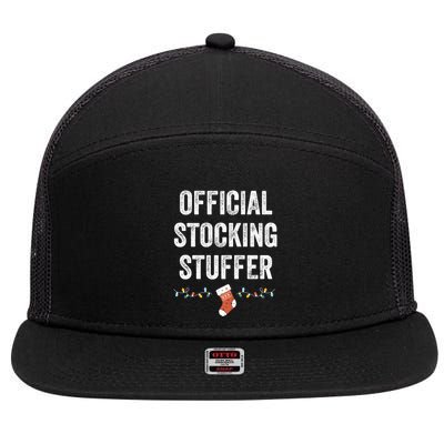 Stocking Stuffer Funny Matching Adult Christmas Meaningful Gift 7 Panel Mesh Trucker Snapback Hat