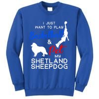 Shetland Sheepdog Funny Basketball Dog Owner Lover Xmas Gift Cool Gift Sweatshirt