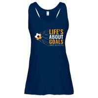 Soccer Shirt for Boys | 'Life's About Goals' | Boys Soccer Ladies Essential Flowy Tank