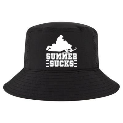 Summer Sucks! Funny Braap Snowmobile Rider Wintersport Quote Gift Cool Comfort Performance Bucket Hat
