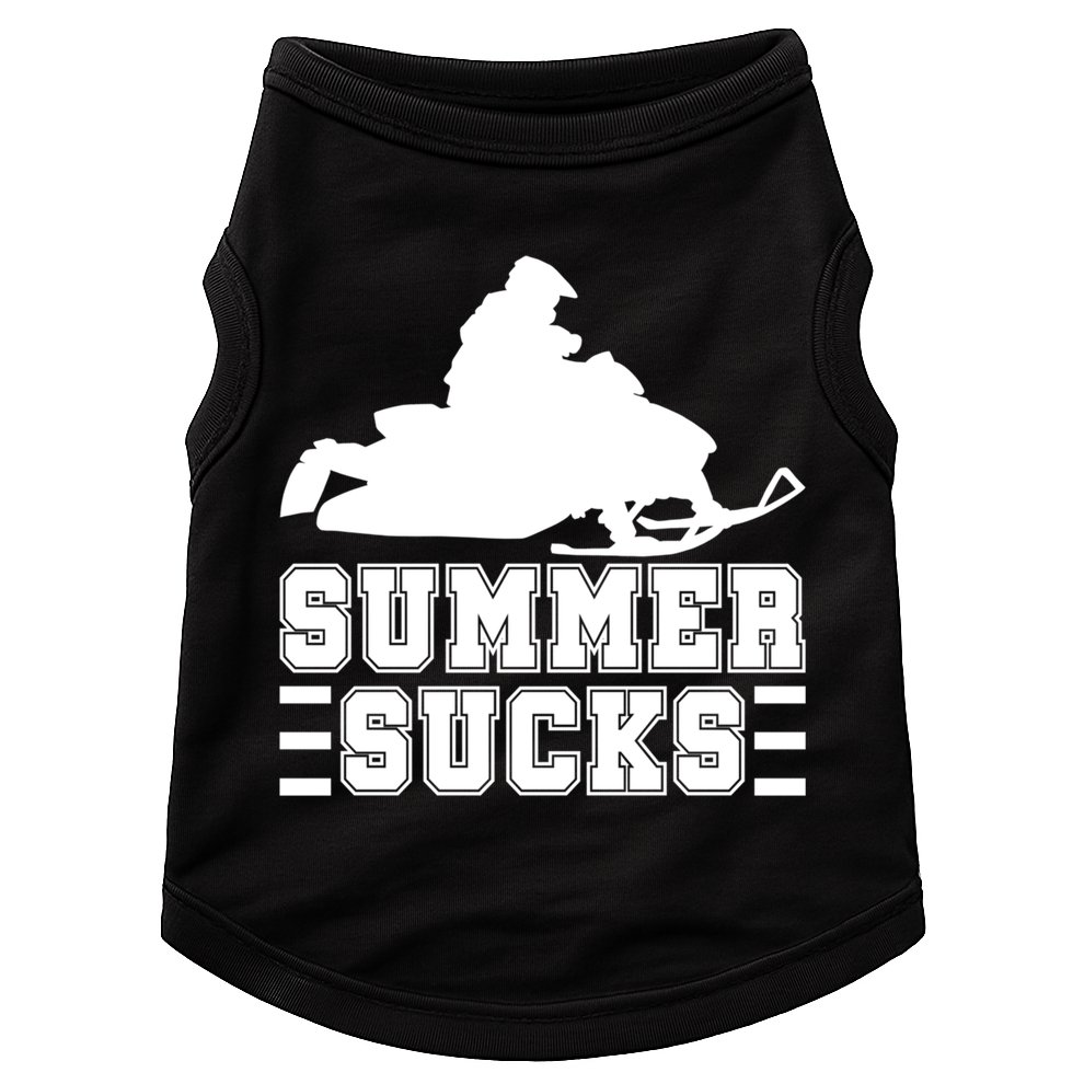 Summer Sucks! Funny Braap Snowmobile Rider Wintersport Quote Gift Doggie Tank