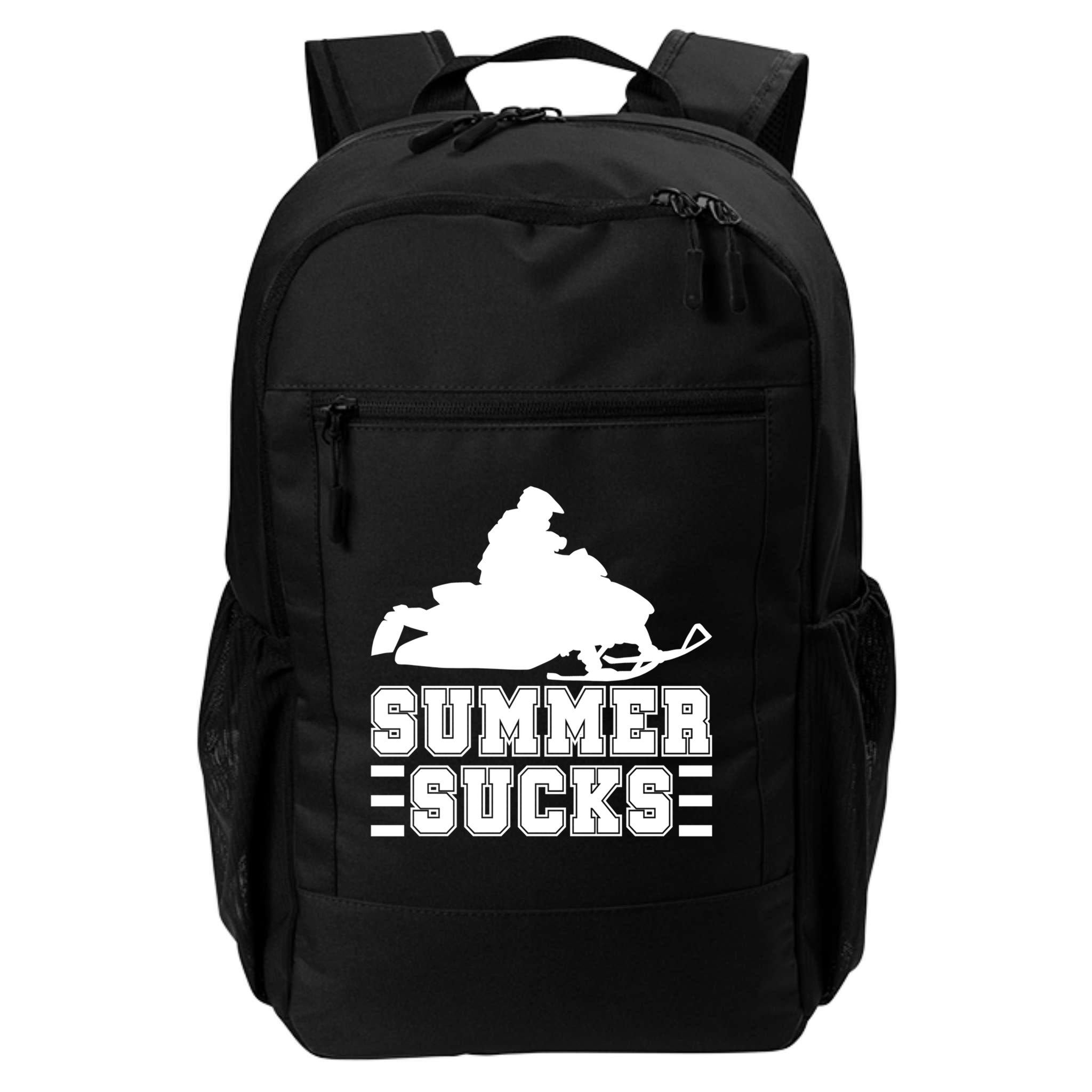 Summer Sucks! Funny Braap Snowmobile Rider Wintersport Quote Gift Backpack