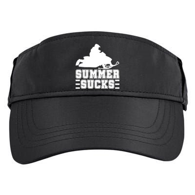 Summer Sucks! Funny Braap Snowmobile Rider Wintersport Quote Gift Adult Drive Performance Visor