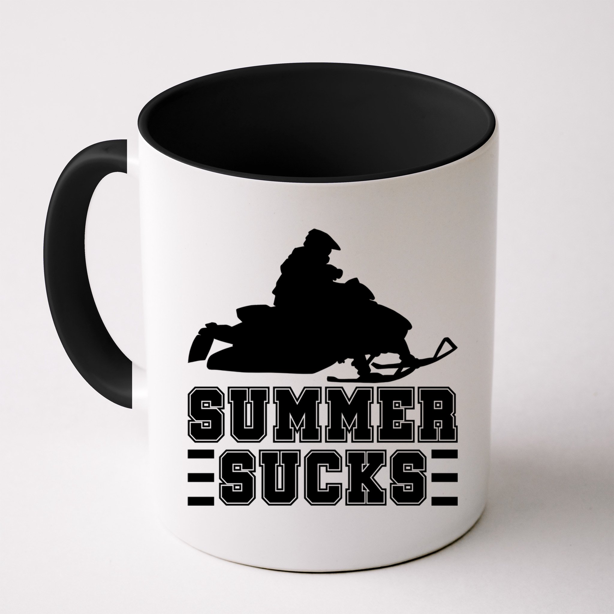 Summer Sucks! Funny Braap Snowmobile Rider Wintersport Quote Gift Mug