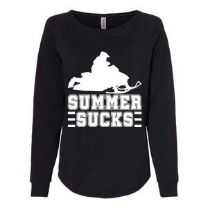 Summer Sucks! Funny Braap Snowmobile Rider Wintersport Quote Gift Womens California Wash Sweatshirt