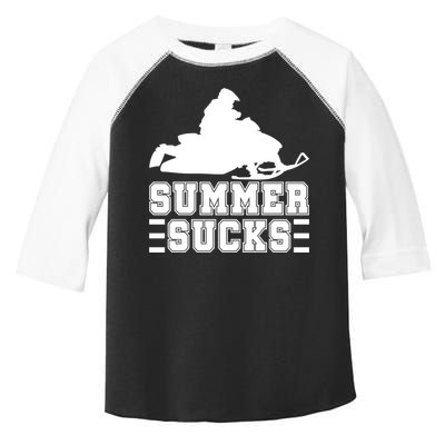 Summer Sucks! Funny Braap Snowmobile Rider Wintersport Quote Gift Toddler Fine Jersey T-Shirt