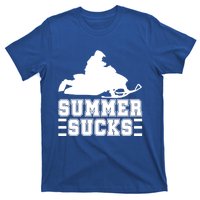 Summer Sucks! Funny Braap Snowmobile Rider Wintersport Quote Gift T-Shirt