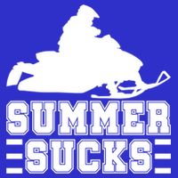 Summer Sucks! Funny Braap Snowmobile Rider Wintersport Quote Gift 16 in Basic Backpack