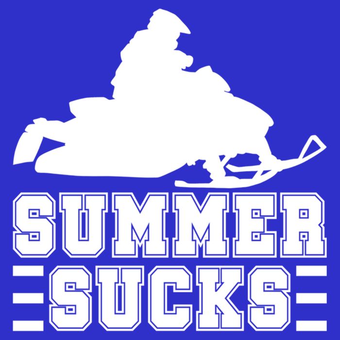 Summer Sucks! Funny Braap Snowmobile Rider Wintersport Quote Gift 16 in Basic Backpack