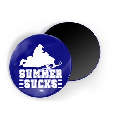 Summer Sucks! Funny Braap Snowmobile Rider Wintersport Quote Gift Magnet