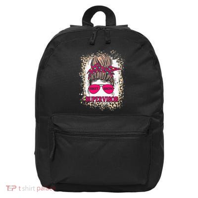 Shitshow Supervisor Funny Mom Boss Manager Teacher 16 in Basic Backpack
