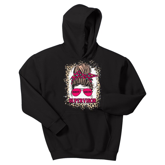 Shitshow Supervisor Funny Mom Boss Manager Teacher Kids Hoodie