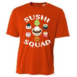 Sushi Squad Funny Sushi Japanese Food Sushi Lover Gift Cooling Performance Crew T-Shirt