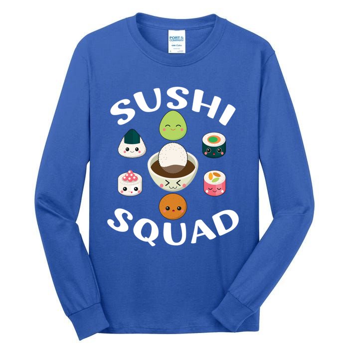 Sushi Squad Funny Sushi Japanese Food Sushi Lover Gift Tall Long Sleeve T-Shirt