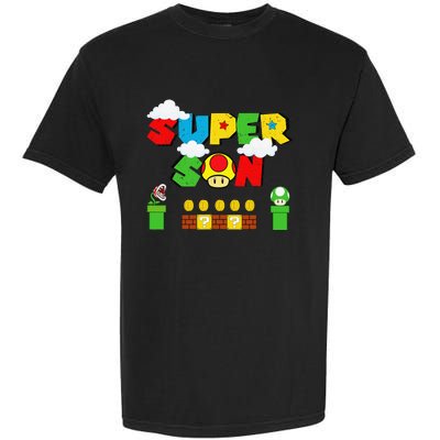 Super Son Funny Gamer Super Kiddio Retro Garment-Dyed Heavyweight T-Shirt