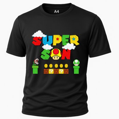 Super Son Funny Gamer Super Kiddio Retro Cooling Performance Crew T-Shirt