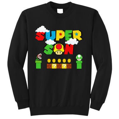 Super Son Funny Gamer Super Kiddio Retro Sweatshirt