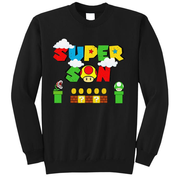 Super Son Funny Gamer Super Kiddio Retro Sweatshirt