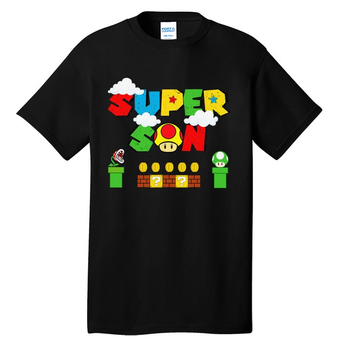 Super Son Funny Gamer Super Kiddio Retro Tall T-Shirt