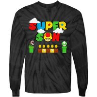 Super Son Funny Gamer Super Kiddio Retro Tie-Dye Long Sleeve Shirt