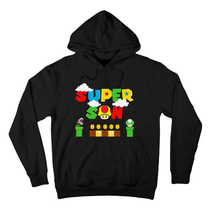 Super Son Funny Gamer Super Kiddio Retro Tall Hoodie