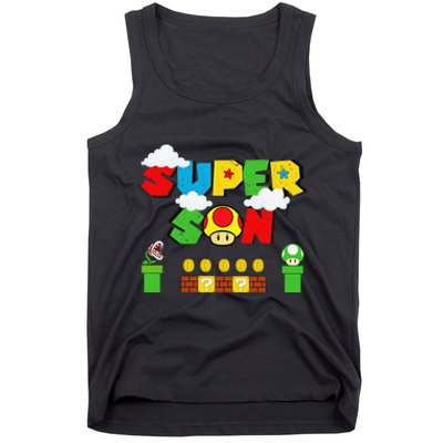 Super Son Funny Gamer Super Kiddio Retro Tank Top