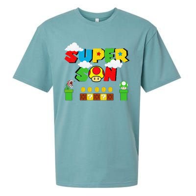 Super Son Funny Gamer Super Kiddio Retro Sueded Cloud Jersey T-Shirt