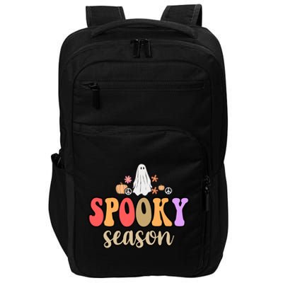 Spooky Season Floral Hippie Ghost Impact Tech Backpack