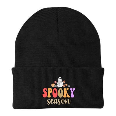 Spooky Season Floral Hippie Ghost Beanie