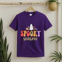 Spooky Season Floral Hippie Ghost T-Shirt