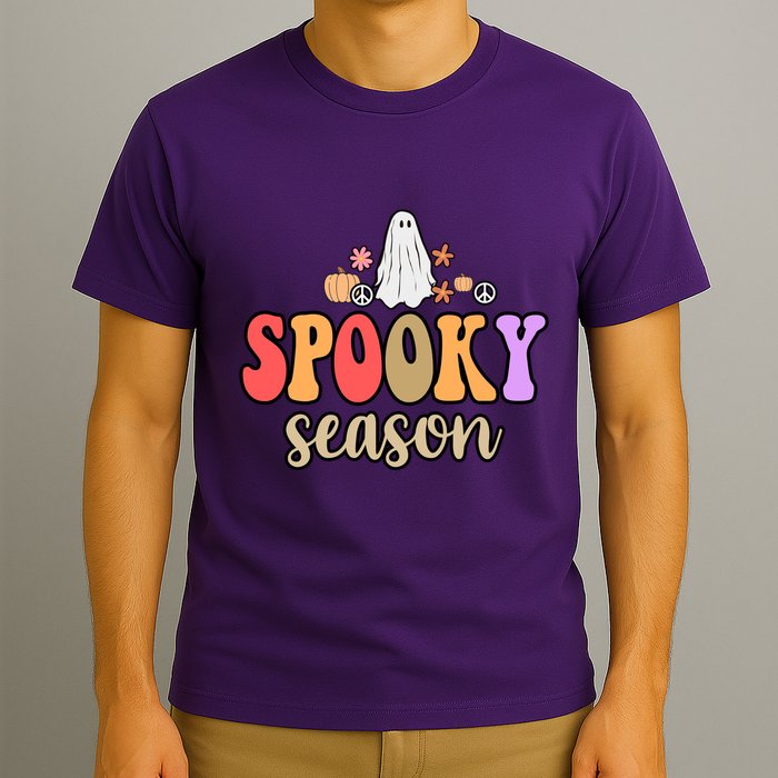 Spooky Season Floral Hippie Ghost T-Shirt