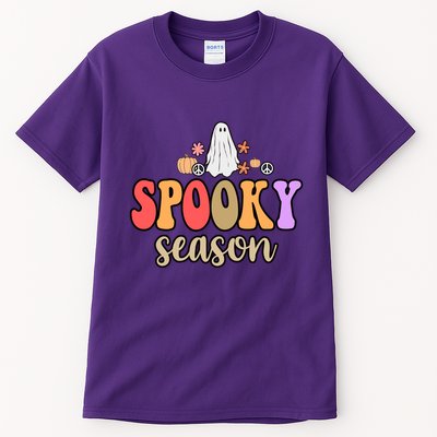Spooky Season Floral Hippie Ghost Tall T-Shirt