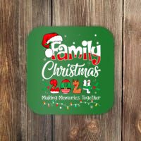 Squad Santa Family Christmas 2024 Matching Outfit Xmas Gift Coaster